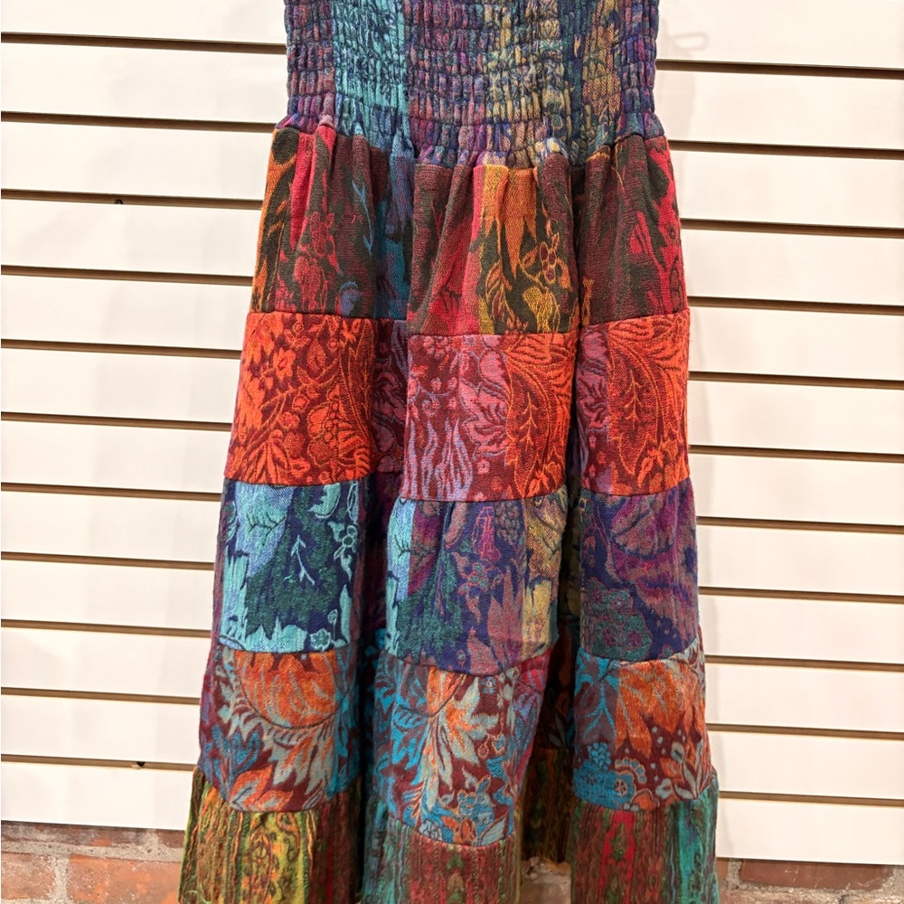 Colorful Patchwork Maxi Dress - Picture 2 of 2